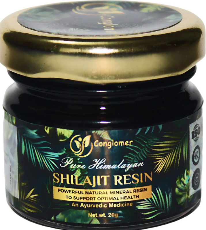 conglomer Shilajit Resin 20g || Sexual Health Support ||After gym for Men(20 g)