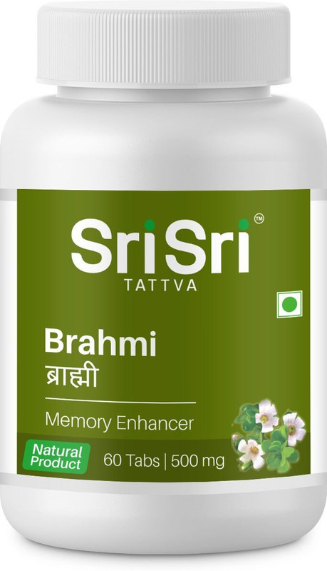 SRI SRI Brahmi Tablet 500Mg(Pack of 4, 60 Tablets)