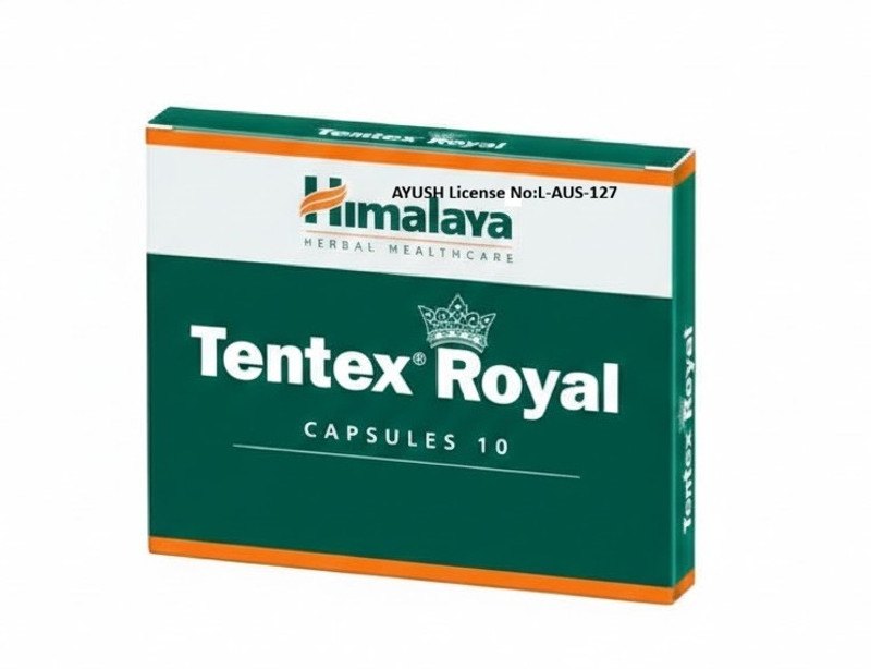 HIMALAYA Tentex Royal Capsules - Natural Ayurvedic for Male(10 Capsules)