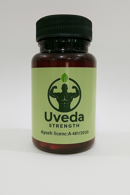 Uveda Strength Ayurvedic Combo for Men – Herbal Tablets & Oil(30 Tablets)
