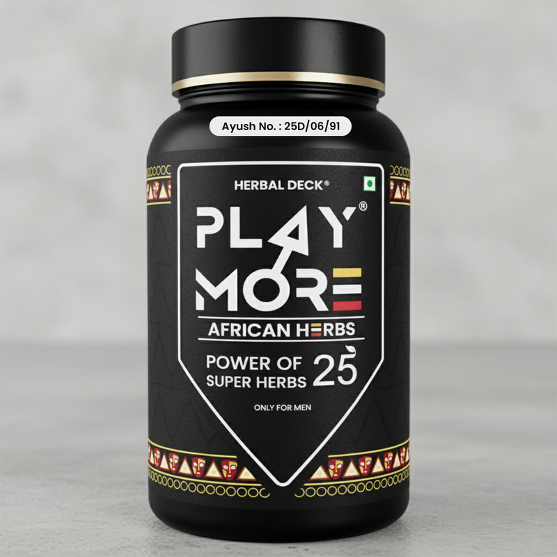Herbal Deck Playmor African Herbs Powder for Men’s Daily Wellness(150 g)