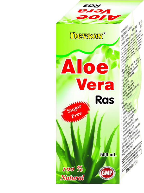 Devson Aloe Vera Ras | Ayurvedic Juice For Health & Immunity | 500ml Each(Pack of 3, 1500 ml)