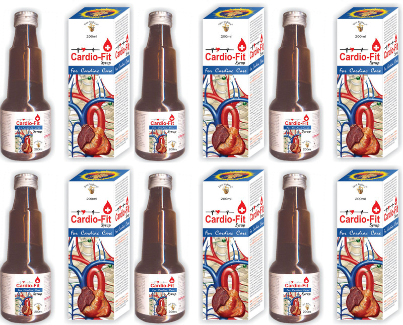 DEE INDIA HERBALS Cardio Fit (Sugar Free) Syrup (225 ml) Combo Pack of 2(Pack of 2, 10 ml)