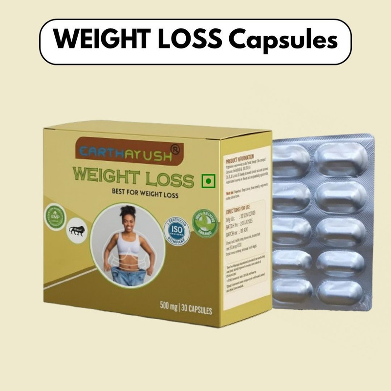 earthayush Weight loss Capsule, Fat cutter ( Men and Women) (30 Capsules)(30 Capsules)