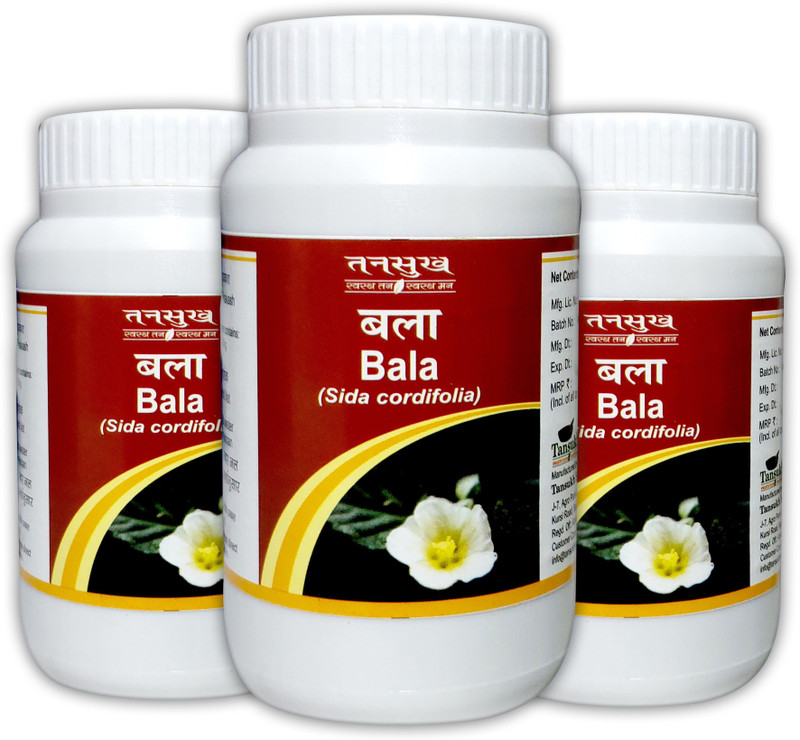 Tansukh Bala Churna, Bala Powder, Bla Powder (100g x3) | Side Cordifolia Powder | An Ayurvedic Remedy for Fatigue & Vat Problems(Pack of 3, 300 g)