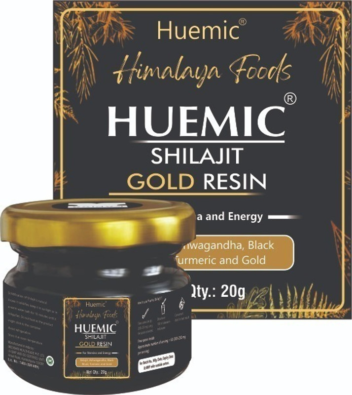 Blackhorse Shilajit Gold Resin | Boosts Stamina | Contains 24 Carat Gold | 100% Ayurvedic(20 g)