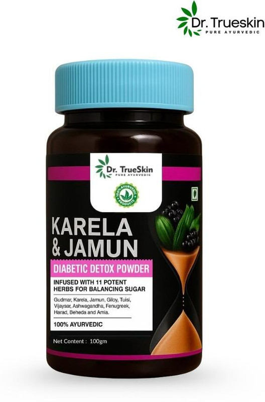 Dr.TrueSkin Karela Jamun Powder for Healthy Liver and Sugar Care PGT(100 g)