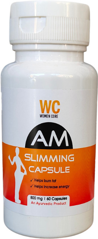 Women Core AM Slimming Capsules, 800 mg, Pack of 60, Ayurvedic Weight Loss Supplement(60 Capsules)