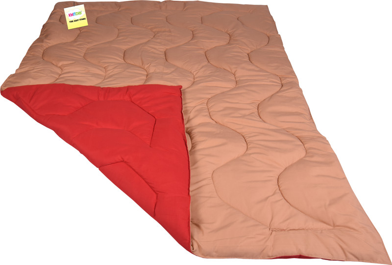 Kwitchy Toddlers & Kids Reversible Comforter Baby All Season Use Blanket AC Quilt standard Crib(Fabric, Crame, Red)