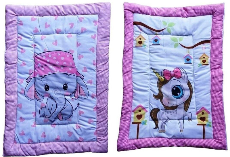 MAVTHU Combo-2 pics new bourn baby mattress(godadi,gadli,gadla) Cotton Soft Baby Slpping Mattress Crib ,Rondom Design(Fabric, MULTICOLOR [ BABY PINK, GREY,ORANGE,BLACK,RED,ETC ])