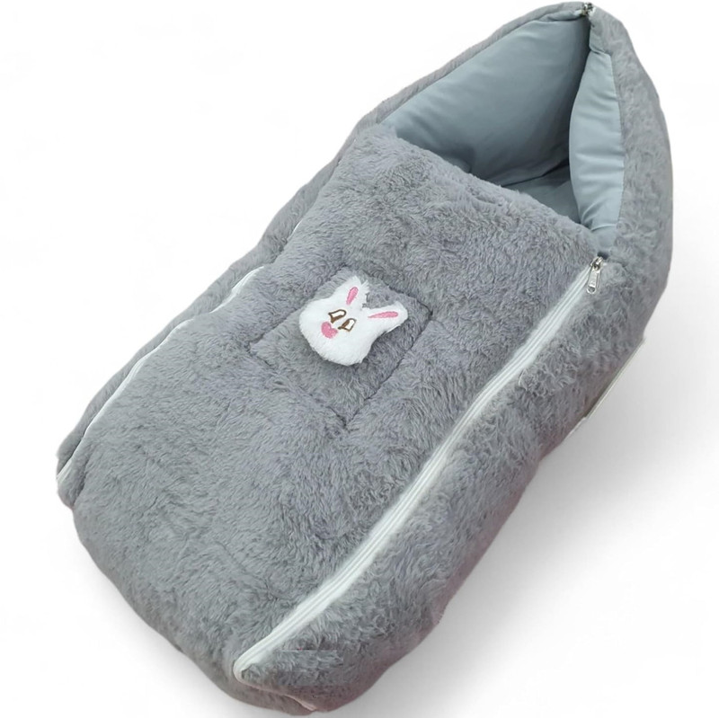 KIDVYANSHI New Born Baby & Infants Sleeping Bag & Carry Bag up Sleeping Bag(Grey)