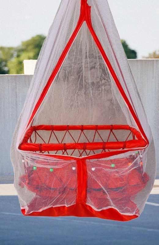 Kids Town Baby Sleeping Jhula with Mosquito Net (0-1 Years ) Swings Swings swing yes(Fabric, Red)