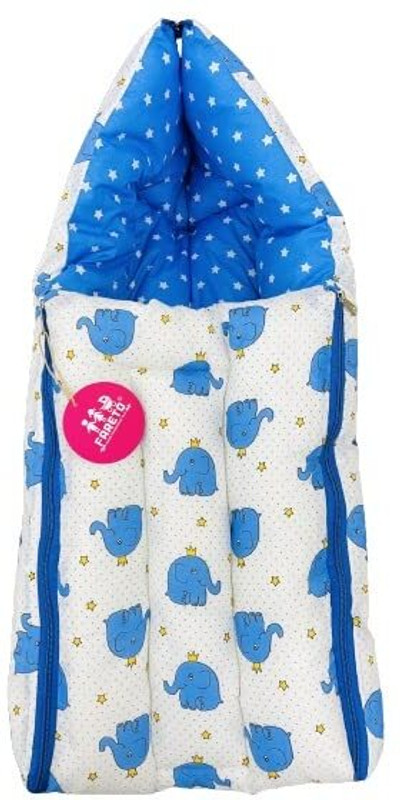 Fareto Baby Bed, Sleeping Bag & Carry Nest, Cotton Baby Bedding for New Born standard crib(Fabric, Blue)