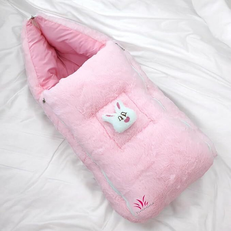 LIMRA Baby Sleeping Bag Bed Carry Bag Lounger for Newborn Baby bed Sleeping Nest Breathable & Soft Co-Sleeping 0-6 Months(Fabric, Pink)