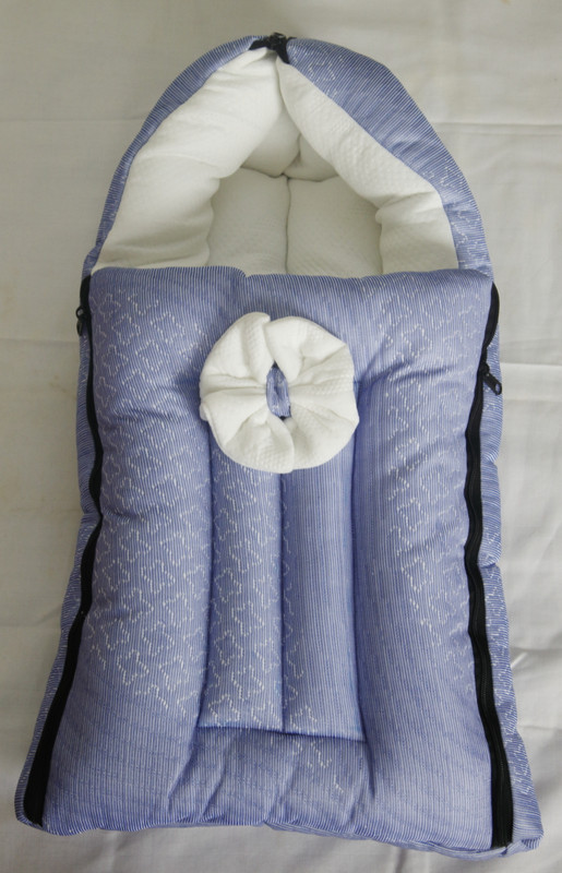 BBough BB-CB-WB-PM Washable 100% PREMIUM COTTON(Fabric, BLUE & WHITE)