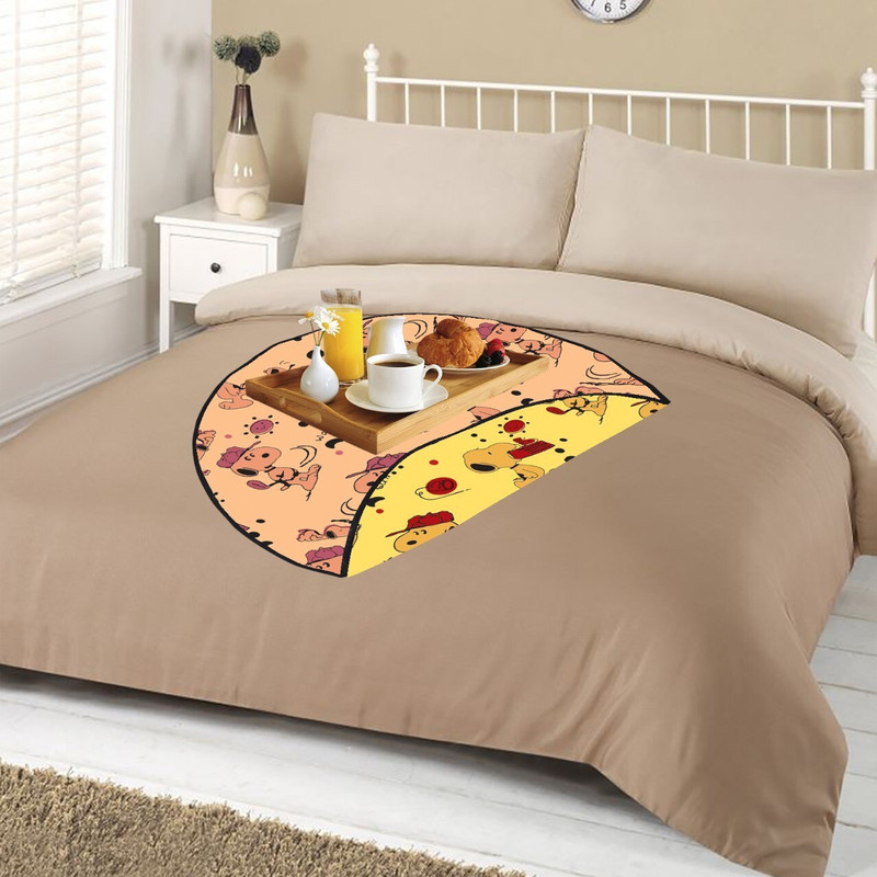 Sai Enterprises Round REVERSIBLE BEDSERVER OR FOOD MAT Bed Server NA(Plastic, Multicolor)