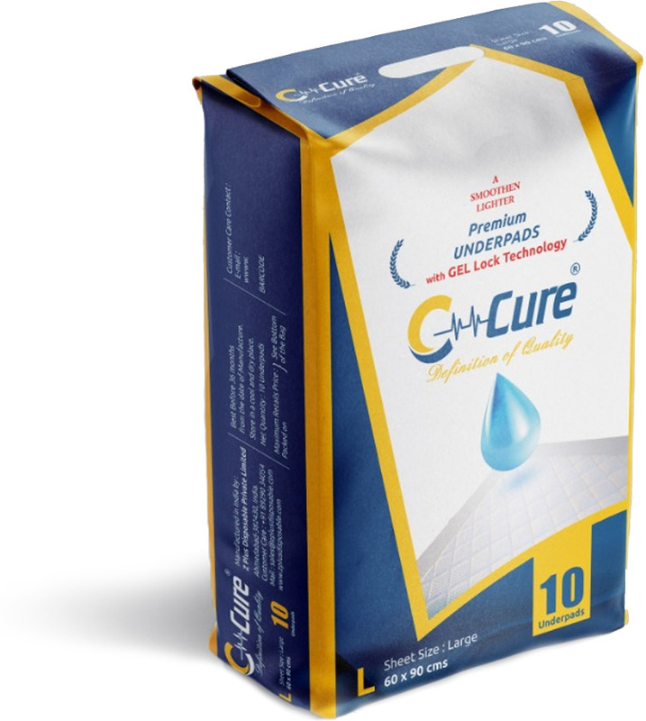 C-Cure Baby Underpad Changing Mats, Baby Pee Sheet, Sleeping mats Disposable soiled(Plastic, White)
