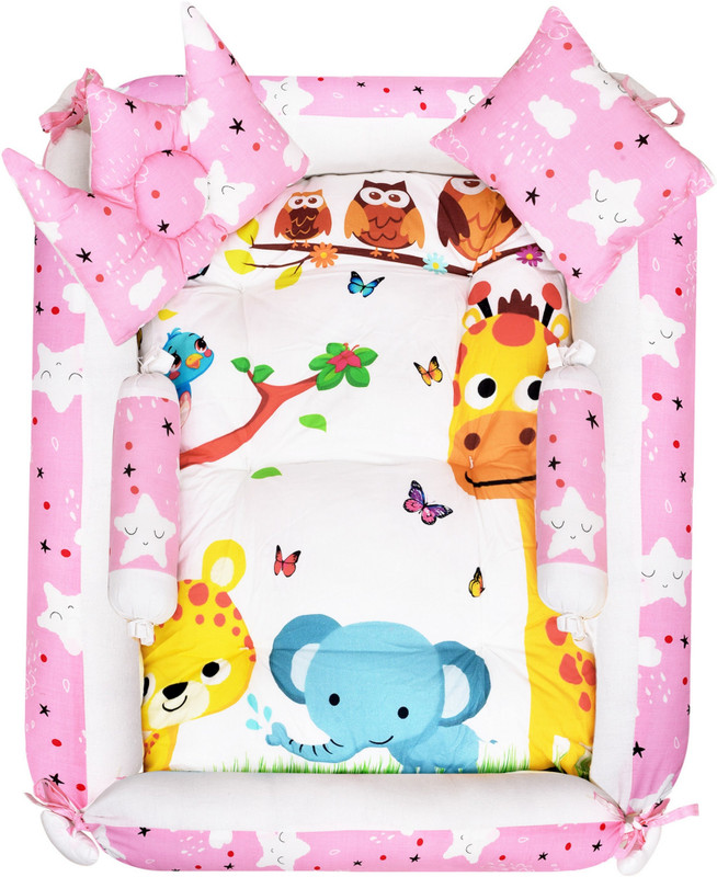 DS Enterprise Official DS-BB08 Baby bedding set Animals(Fabric, Multicolor)