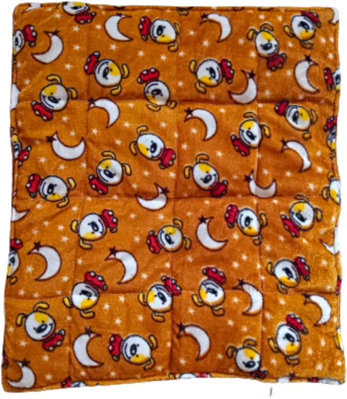 Radhay Krishna Laddu gopal Rajjai Rajjai 535(Fabric, Brown)