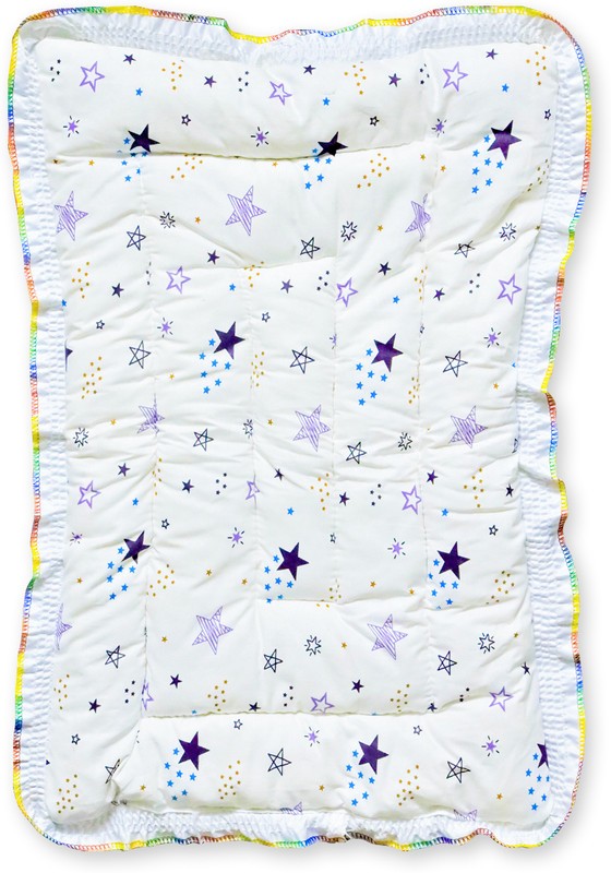 rudraCreation BABY MATTRESS BABY MATTRESS STAR(Fabric, Multicolor)