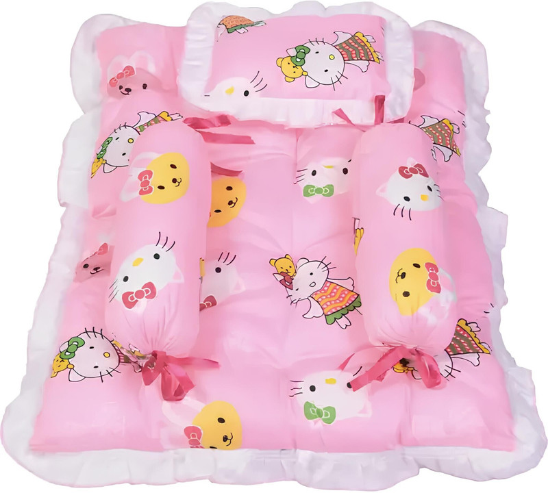 Nandanigarments Baby Bedding Pink standard crib(Fabric, Pink)