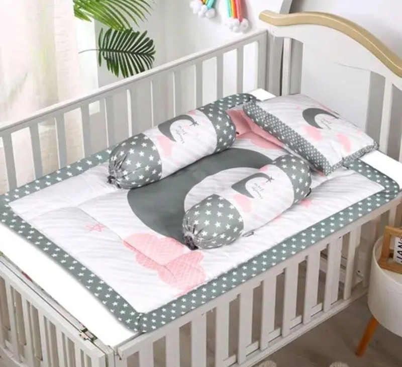Ronqiza Gray Moon Cotton Material Unique Design Pattern(Fabric, Gray)