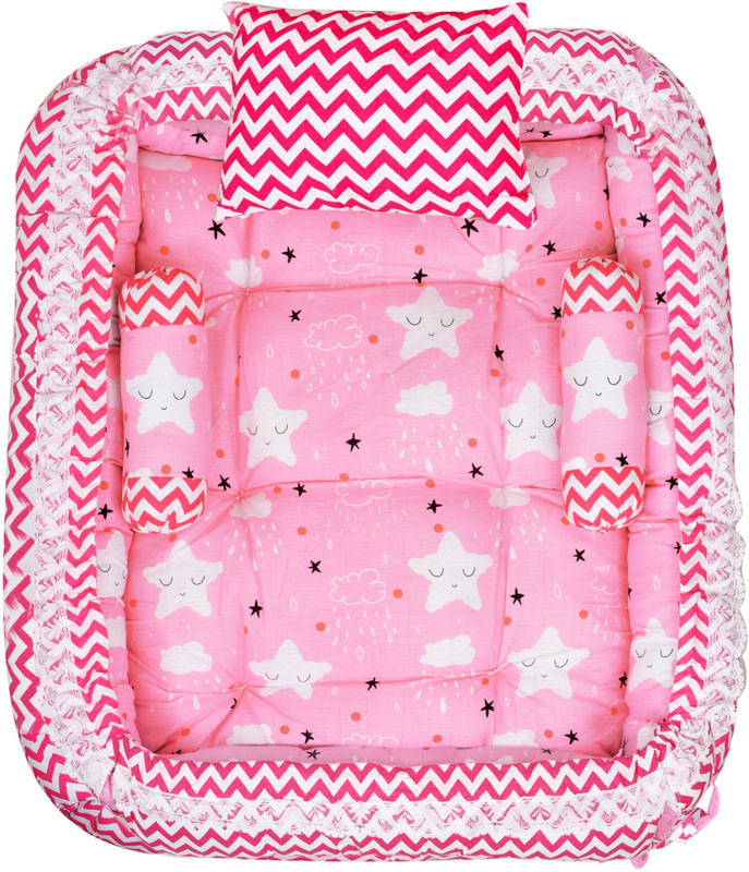pinal creation PC-BB06 Baby bedding set Stars(Fabric, Pink, White)