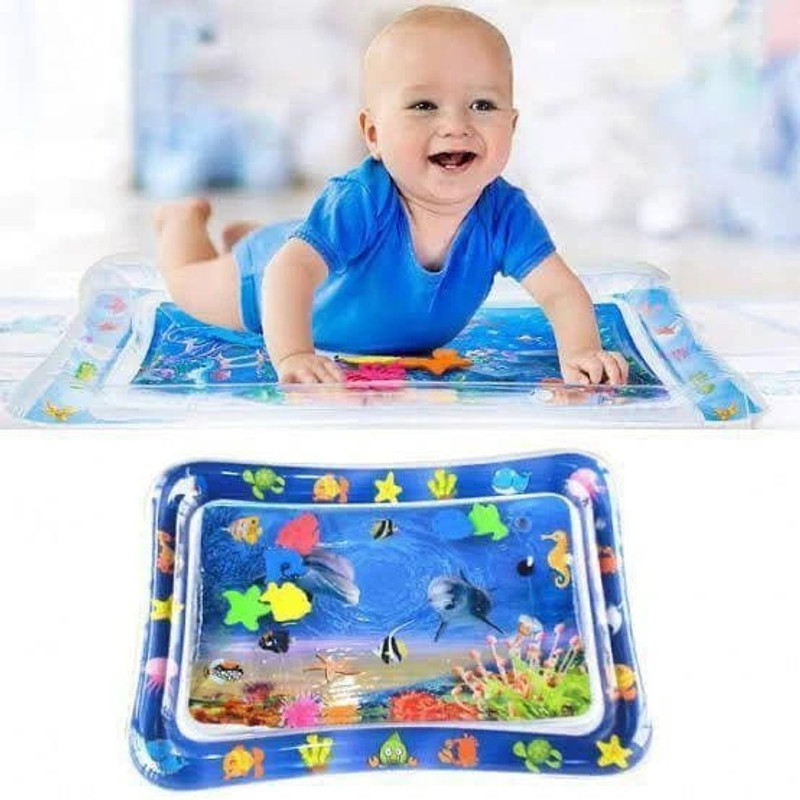 PRIMEFAIR Water Play Mat for Infants & Toddlers Fun Tummy Time Play Activity Baby Playmats Leakproof BPA Free Water Mat Toy for Baby's Stimulation Growth (Blue) Mat Water Mat(Plastic, Blue)