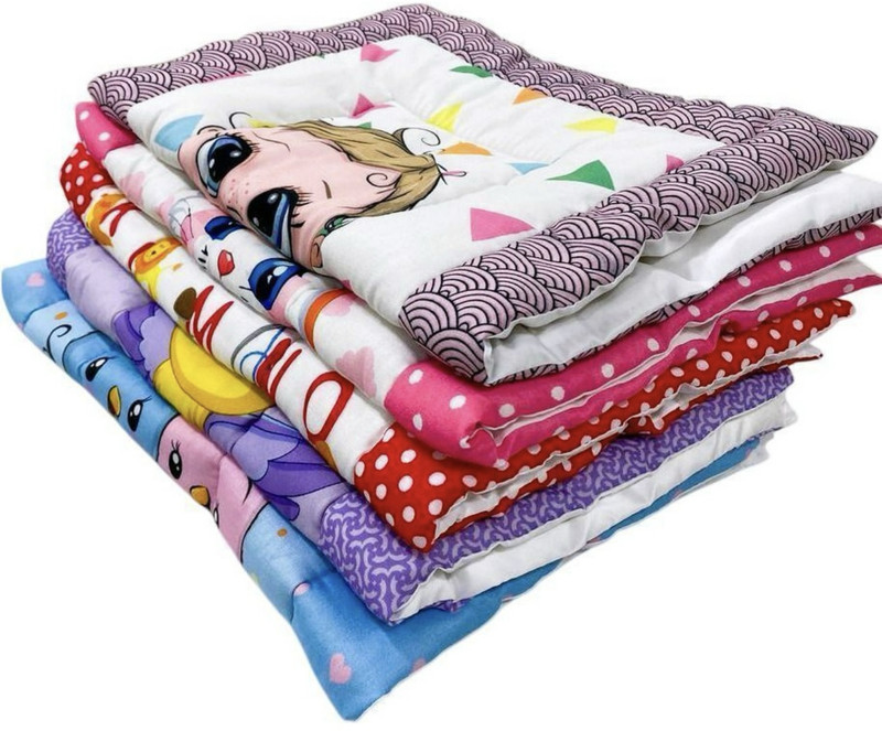 Noveltydiaper New born godadi pack of 5 pc bed,Matress,goadadi,sleeping bad Cotton godadi Digital print(Fabric, Multicolor)