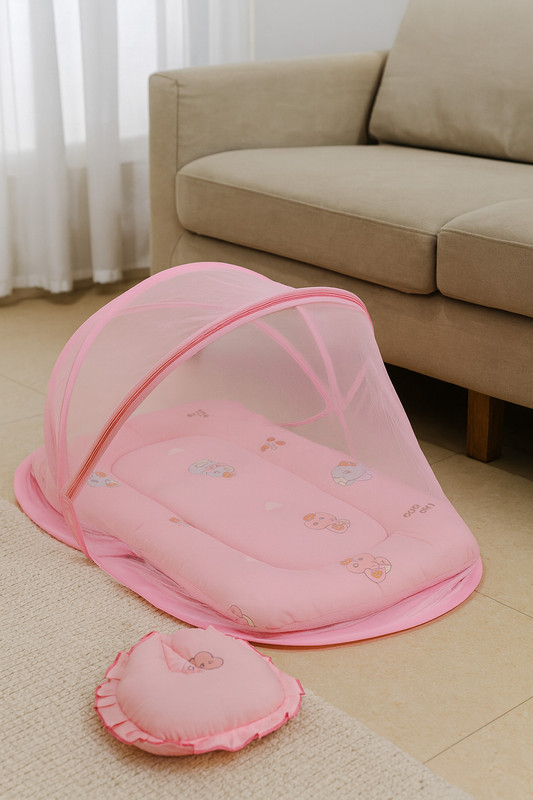 Funbrella Premium Baby Bedding Set – Ultra-Soft Comfort BEDDING Cartoon(Fabric, Pink)