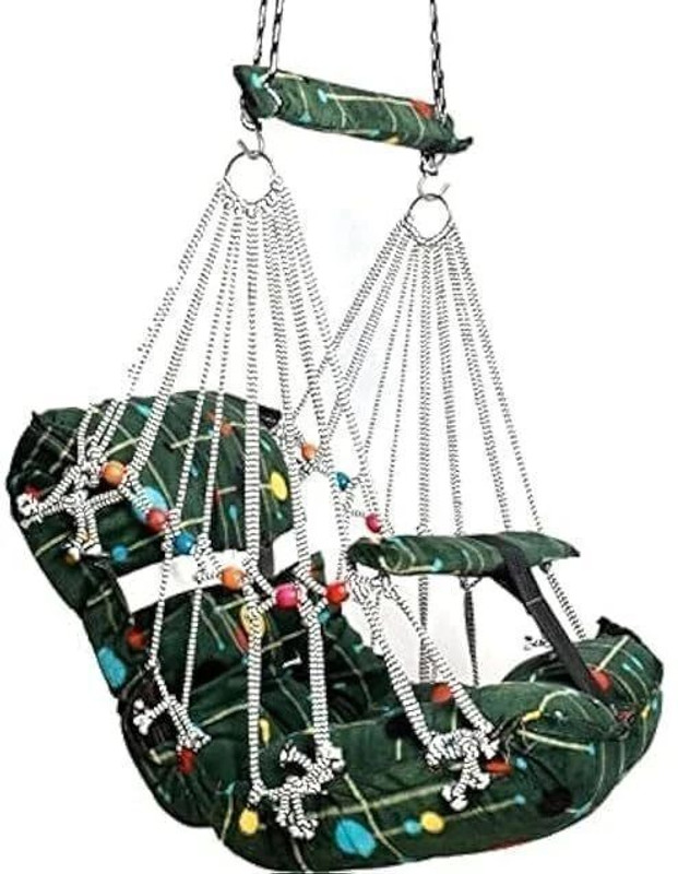 Thakkar BABY SWING CRIB JULA(Fabric, Green)