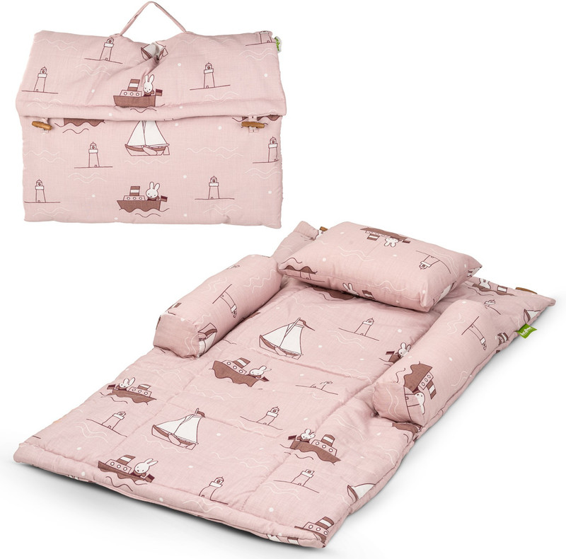 baybee Portable Cotton Baby Bedding Set for New Born Babies with Cushion Pillow Carry Bed Crib Bedding(Fabric, Pink)