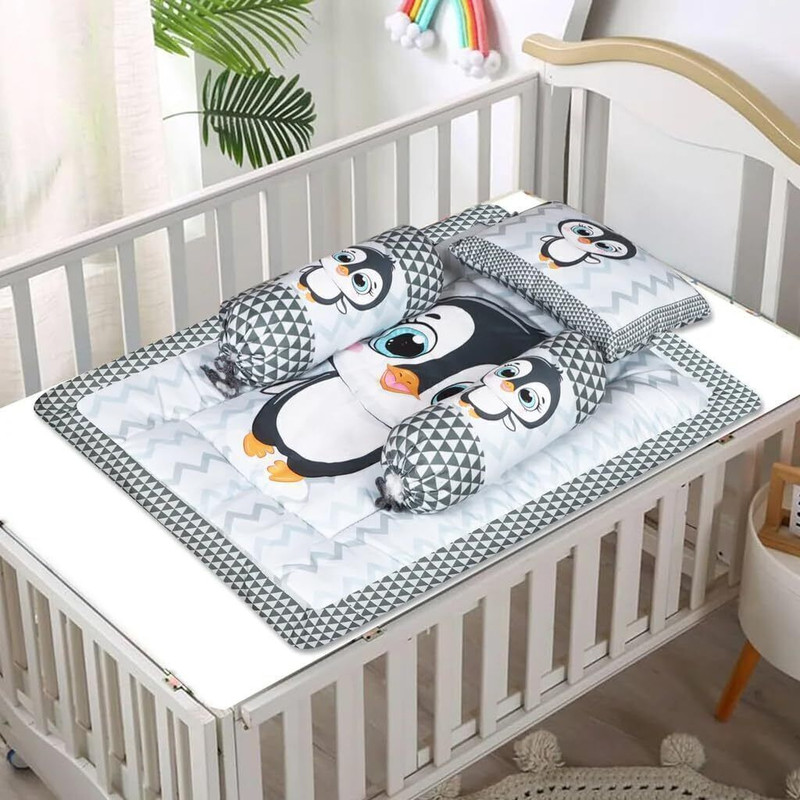 Ronqiza 4 pcs new born baby Godadi combo set Godari Baby Bedding Set(Fabric, Multicolor)