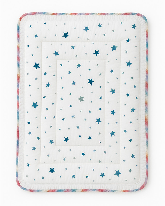 rudraCreation New Born Baby Godali baby Special Godari Pure Cotton Materials Pack Of 01 BABY MATTRESS STAR(Fabric, Multicolor)
