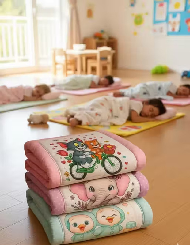 VIDDHYAANNYA CREATION Tom Jerry, Elephant Duck Print Baby bedding Baby bedding Cartoon(Fabric, Multicolor)