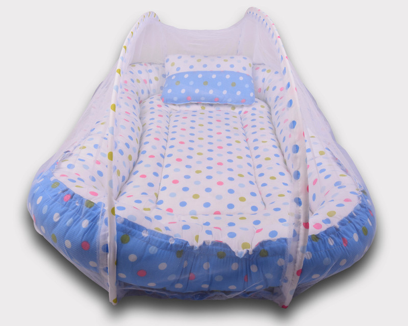 Toddylon New Born Baby Boys & Baby Girs Luxury Reversible Baby Bed Standard Crib(Fabric, Multicolor)