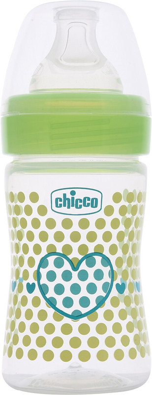 Chicco Well Being PHYSIO BOTTLE 150ML SIL Green - 150 ml(Green)