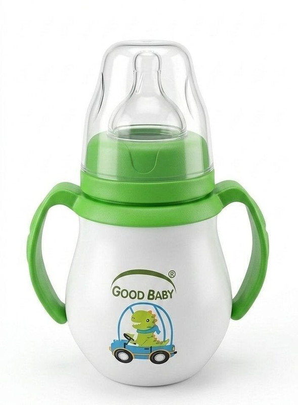 THETMTRADER'S Baby feeding bottle | Baby plastic bottle - 210 ml(Green)