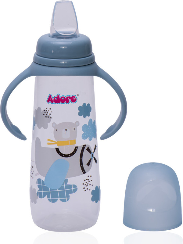 Adore Petite Snr Soft Spout Sipper with Twin Handle- 250ml - 250 ml(Blue)