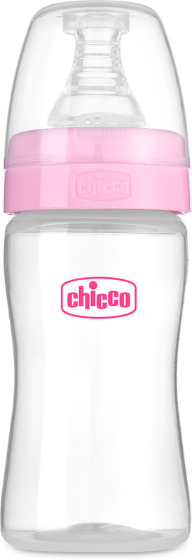 Chicco Feed Easy Feeding Bottle (125ml, Slow Flow) (Pink) - 125 ml(Pink)