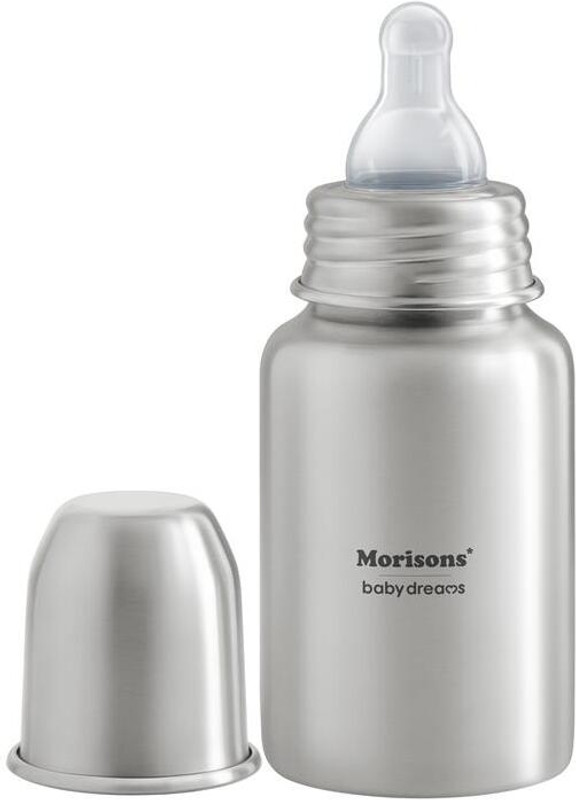 Morisons Baby Dreams Steel Feeding Bottle - 140 ml(Steel)