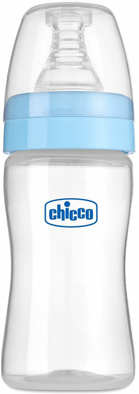 Chicco Baby Feeding Bottle - FEED EASY - SLOW 0M+ - 125 ml(Blue)