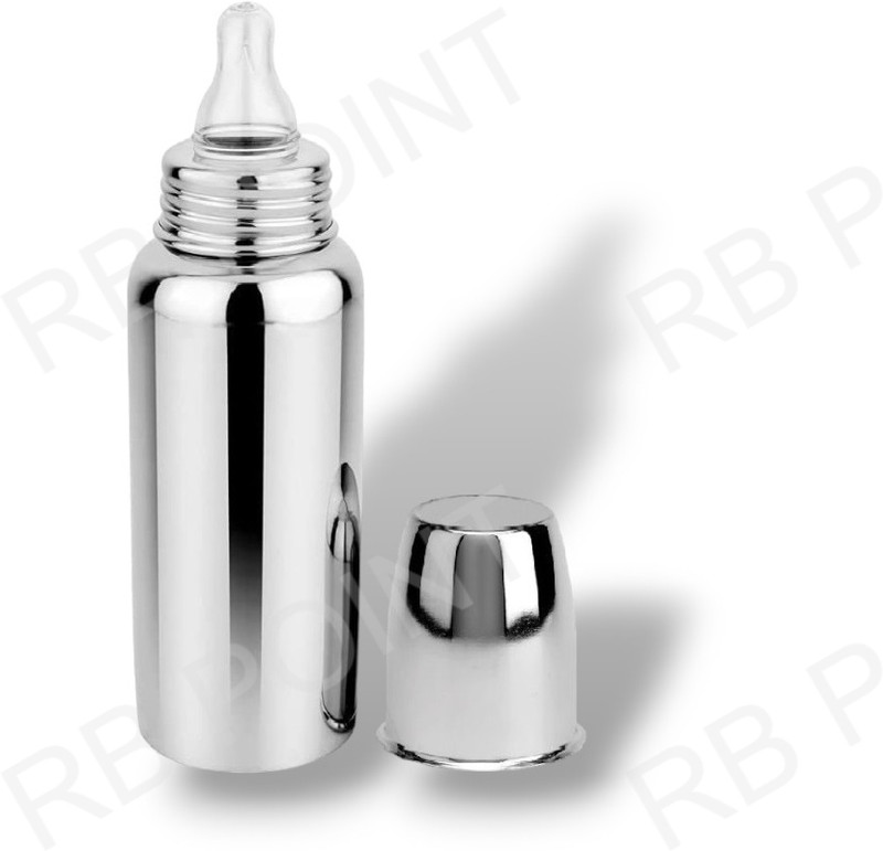 RB Point Stainless Steel Baby Feeding Bottle for Kids Feeding Bottle for Milk - 245 ml(Silver)