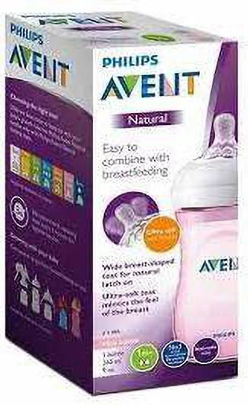 Philips Avent SCF034/10 BOTTLE NATURAL 2.0 - 260 ml(Pink)