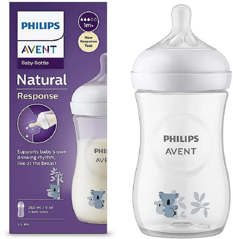Philips Avent Avent Natural Response Teat SCY903/67 260ml - 260 ml(White)