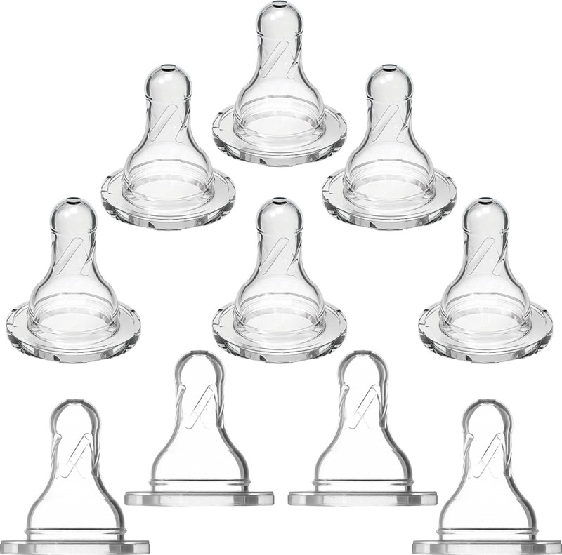 Pappa Standard Anti Colic Traditional Silicone Nipple can fix All Baby Feeding Bottles - 20 ml(Silver)