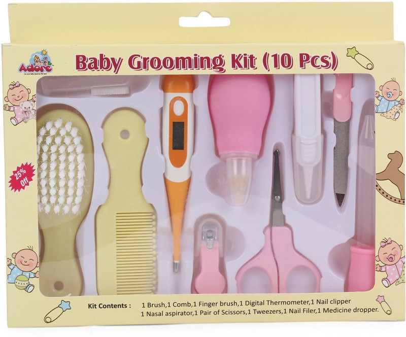 Adore Baby Grooming Kit (10pc)(Yellow)