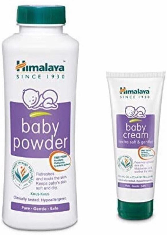 HIMALAYA Baby powder(200g), Baby cream(100g)(White)