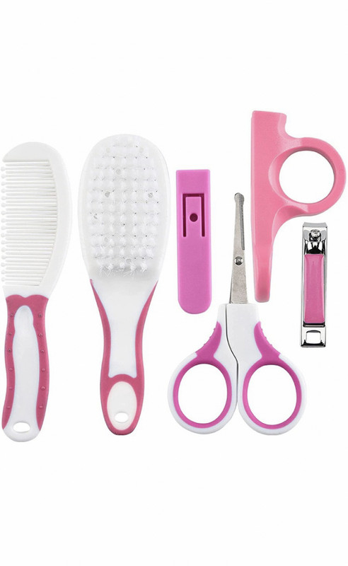 Jaydison Pink 5 in 1 Grooming Kit / Gift Set For New Born To 5 Year A1(Pink)