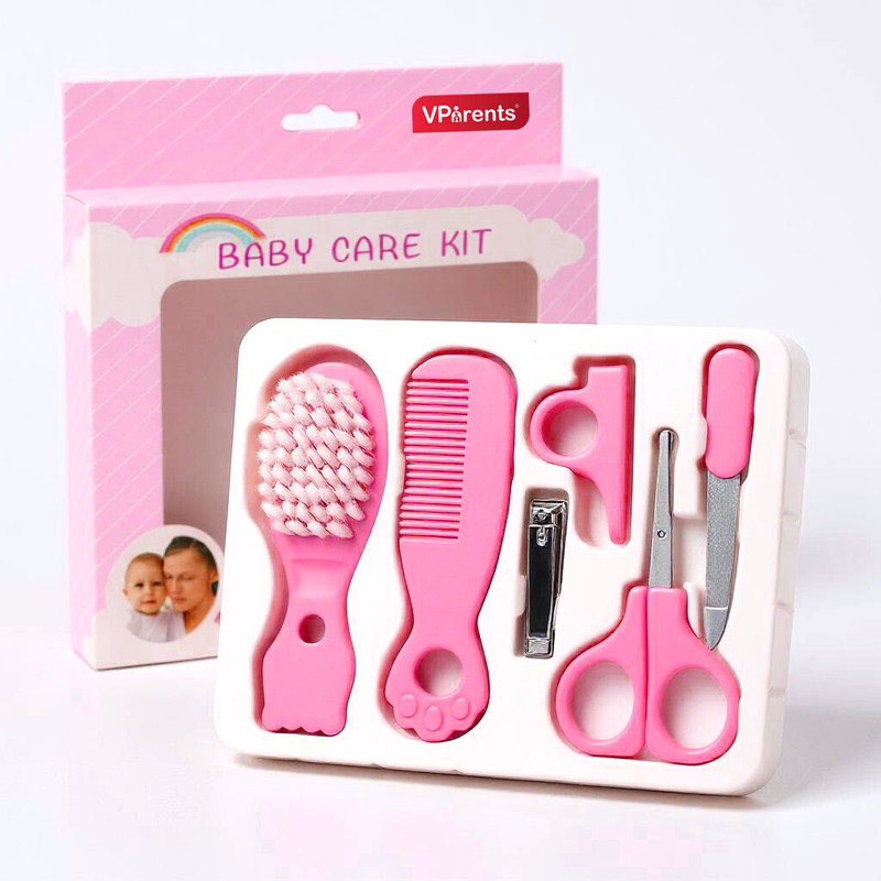 VParents Baby 5in1 new born baby Grooming Kit Set(Pink)